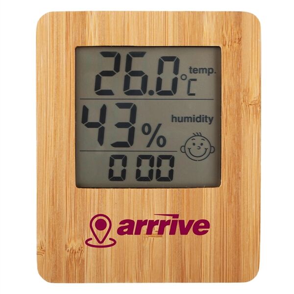 Main Product Image for Custom Printed Zonal Indoor Bamboo Weather Station