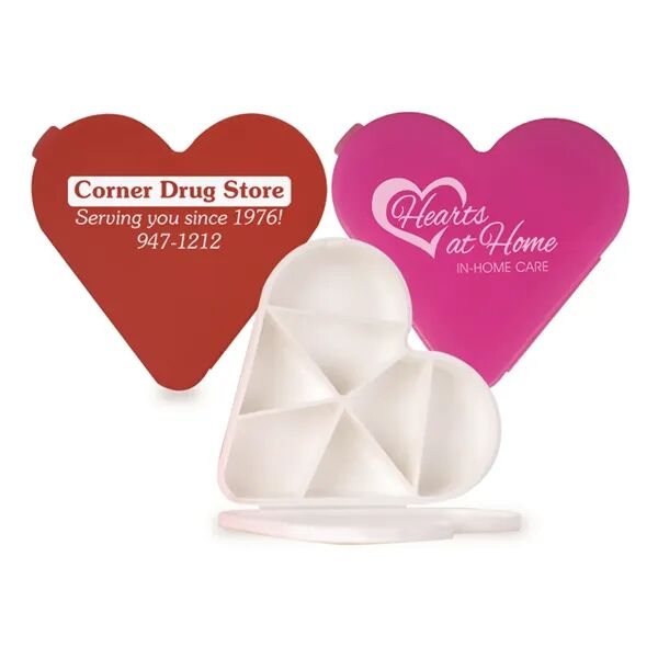 Main Product Image for Imprinted Heart Pill Box