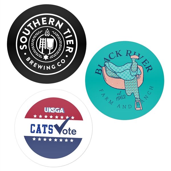 Main Product Image for Full Color Round Water-Resistant Sticker 3" 