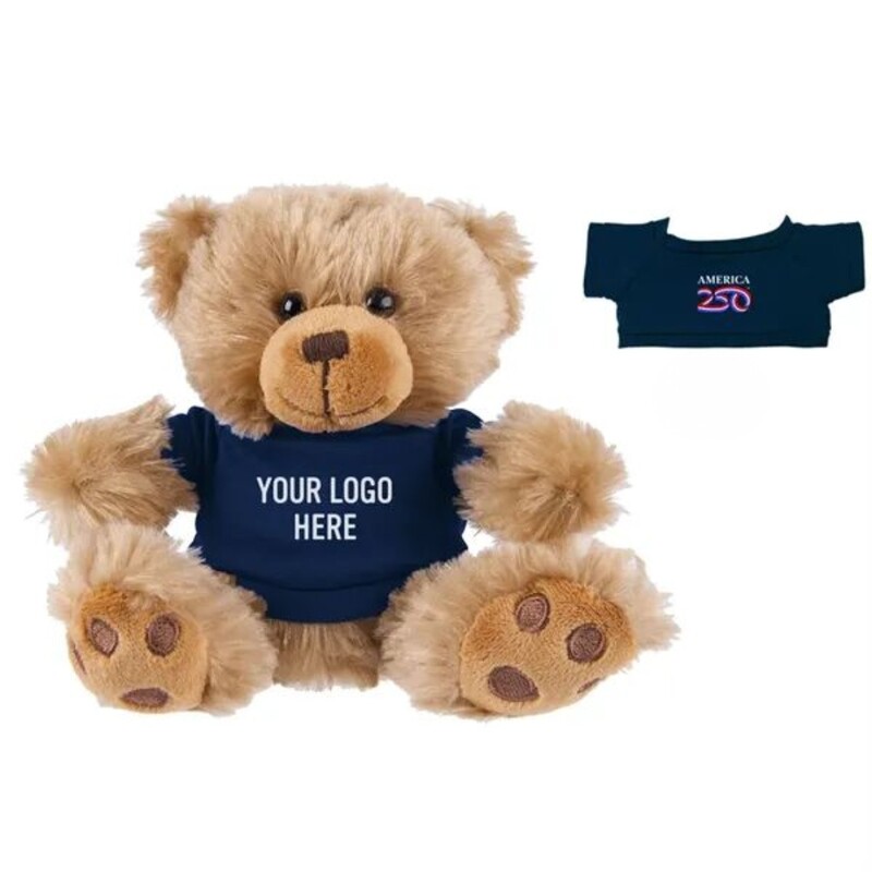 Main Product Image for Custom Printed America250 6" Big Paw Bear