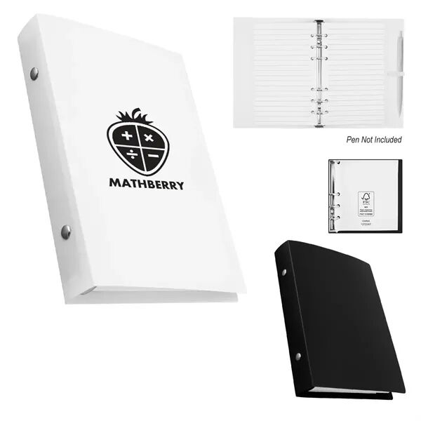 Main Product Image for Custom Printed Frosted Recycled Refillable Notebook