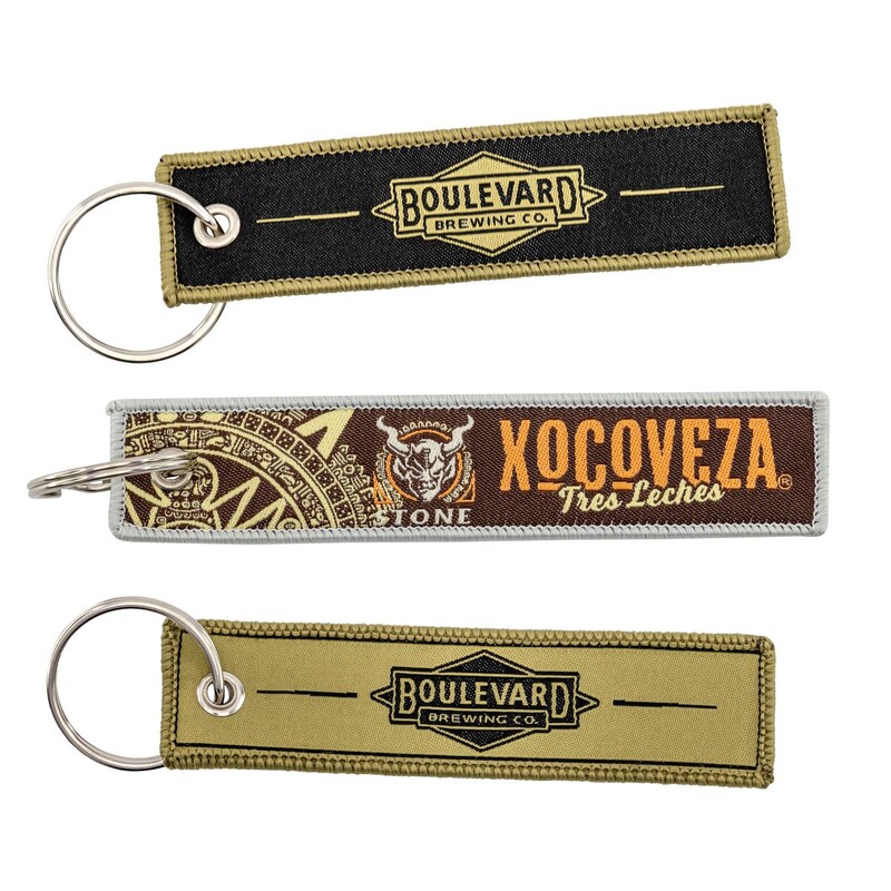 Main Product Image for Custom Woven Flight Keytag 5"