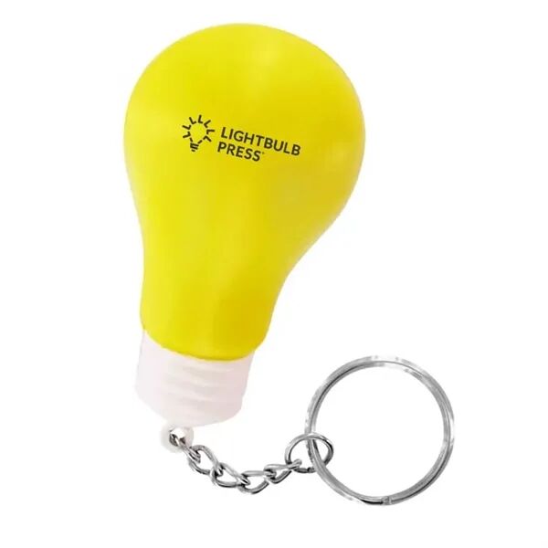 Main Product Image for Custom Printed Light Bulb Stress Reliever Keychain