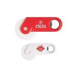 Buy Custom Printed Pizza Cutter with Handle and Bottle Opener