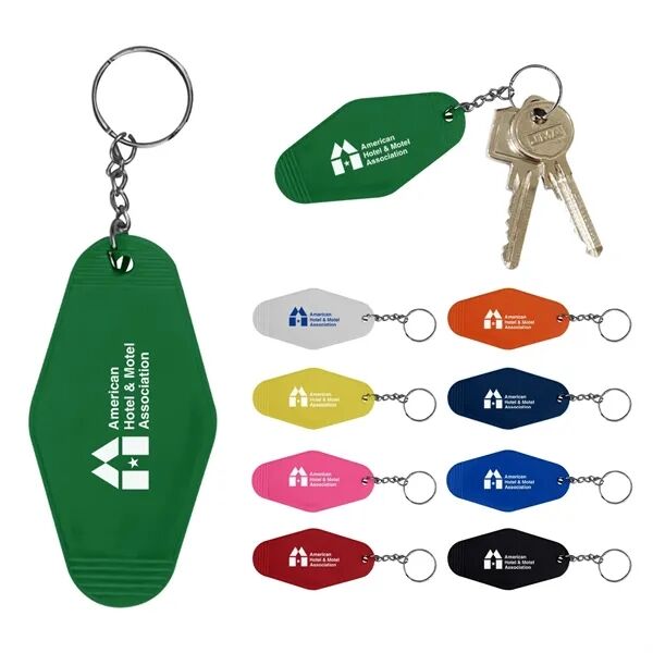 Main Product Image for Custom Printed Motel Style Keychain