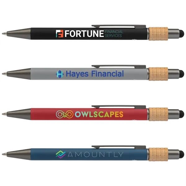 Main Product Image for Laser Engraved Reborn Spinner Recycled Aluminum Pen with Stylus