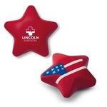 Buy Custom Printed USA Patriotic Star Shape Stress Ball.