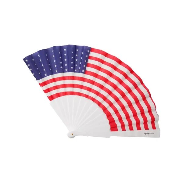 Main Product Image for Custom Printed USA Patriotic Folding Handheld Fan