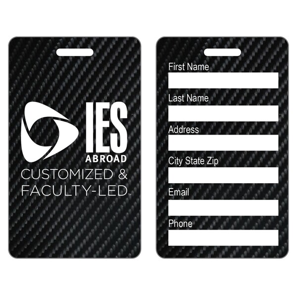 Main Product Image for Custom Printed Carbon Fiber Luggage Tags