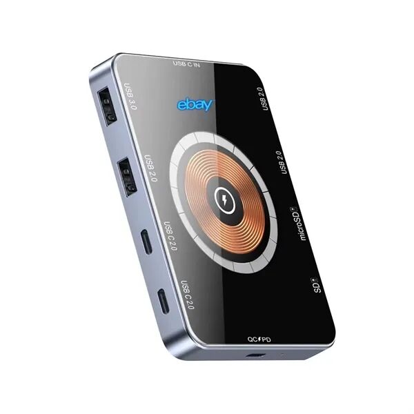 Main Product Image for Laser Engraved 8IN1 USB C 15W Wireless Fast Charging Dock