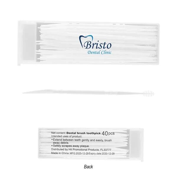 Main Product Image for Custom Printed Dual-Action Dental Picks In Travel Case