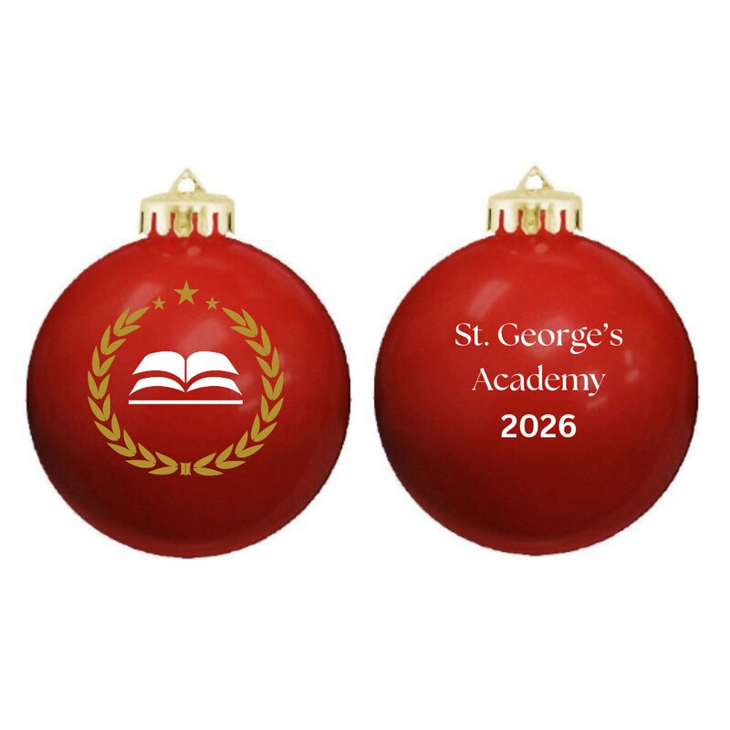 Main Product Image for 2-Sided Imprinted Satin Finished Round Shatterproof Ornaments