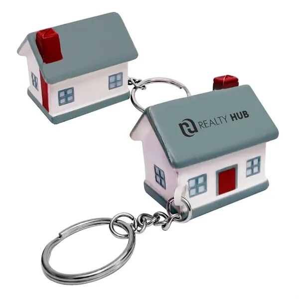 Main Product Image for Custom Printed House Stress Reliever Keychain