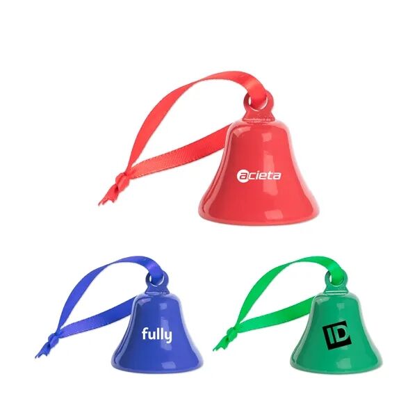 Main Product Image for Custom Printed Ornament Bell with Ribbon