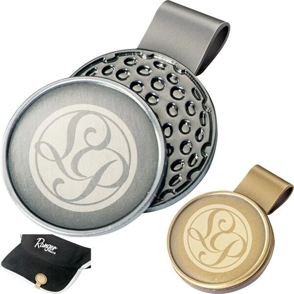 Main Product Image for Laser Engraved Hat Clip with Ball Marker