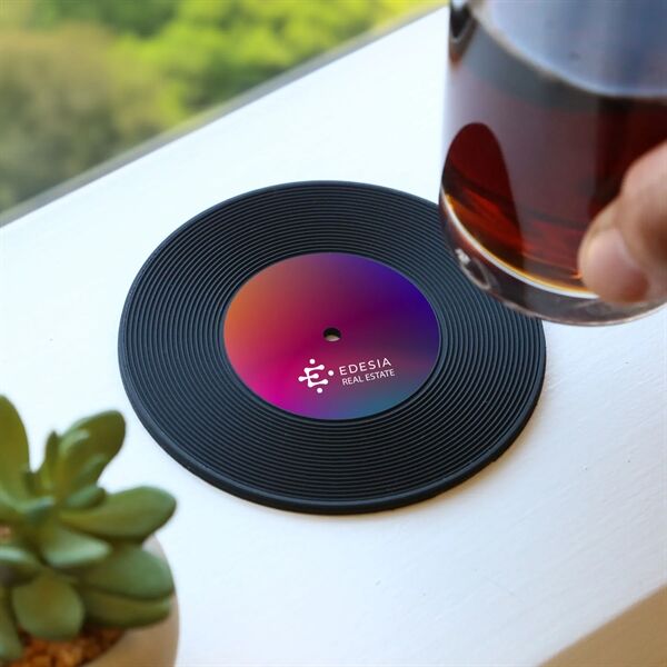 Main Product Image for Custom Printed Vintage Record Coaster