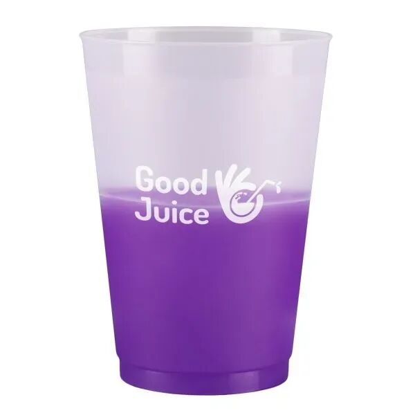 Main Product Image for Custom logo Color Changing Frost Flex Mood Cup 12 oz.