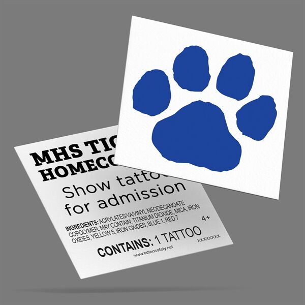Main Product Image for Custom Printed 1.5" x 1.5" Custom Classic Temporary Tattoos