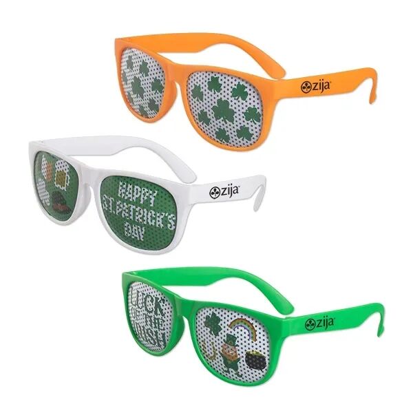 Main Product Image for Custom Printed St. Patrick's Day Art Pinhole Sunglasses