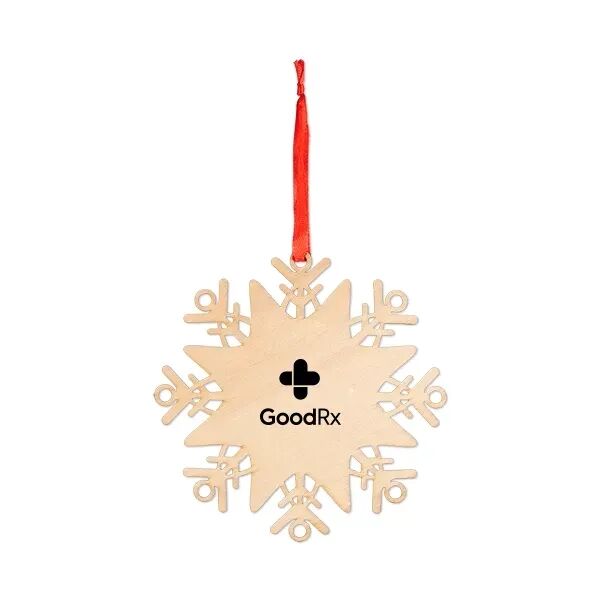 Main Product Image for Custom Printed Wooden Snowflake Ornament