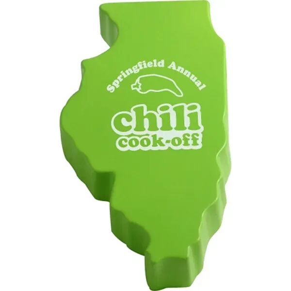 Main Product Image for Custom Printed Illinois Shape Stress Reliever