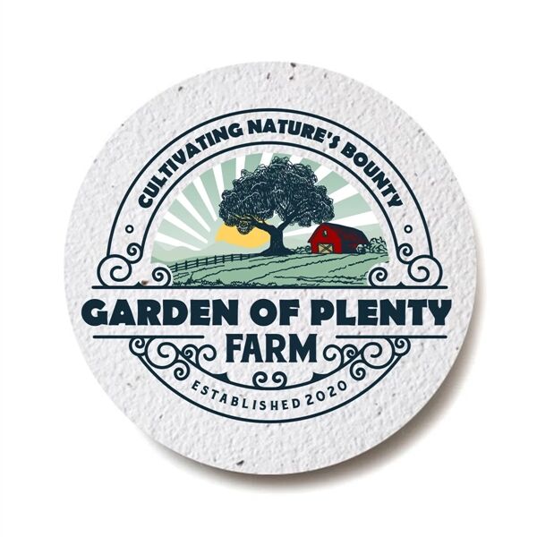 Main Product Image for Custom Printed Bloomin(R) Seed Paper Coaster