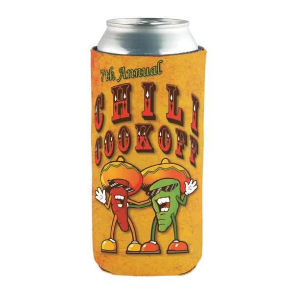 Main Product Image for Custom Printed Tall Full Color Can Coolie 16 Oz