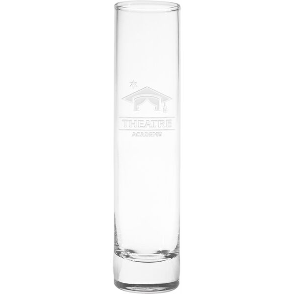 Main Product Image for Deep Etched Clear Bud Vase 