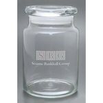 Buy Laser Etched Apothecary Jar w/ Flat Lid 26 Oz