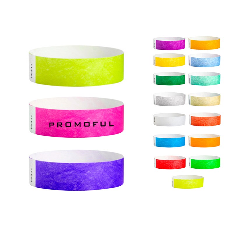 Main Product Image for Custom Printed Tyvek Wrist Band 1"