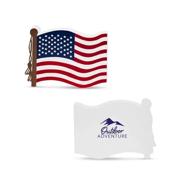 Main Product Image for Custom Printed Patriotic USA Flag Shape Stress Ball.