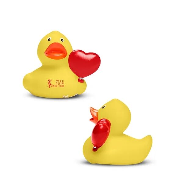 Main Product Image for Custom Printed Heart Rubber Duck