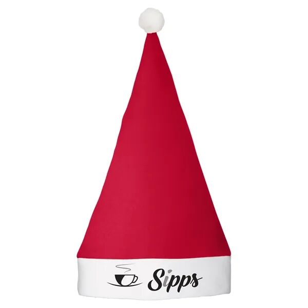 Main Product Image for Custom Printed Holiday Christmas Felt Santa Hat