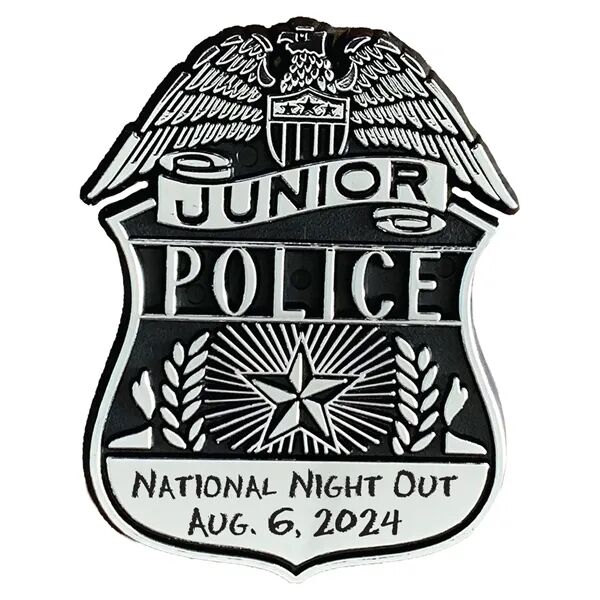 Main Product Image for Custom Printed Junior Police Badge