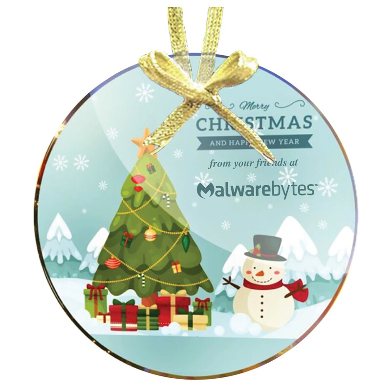 Main Product Image for Custom Printed Personalized Crystal Christmas Ornament