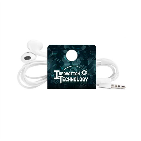 Main Product Image for Custom Printed Full Color Tech Wrap Cord Organizer