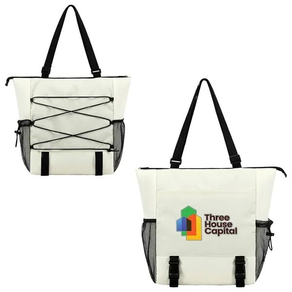 Main Product Image for Branded Halsted 600D Ripstop and Washed Nylon Zippered Tote Bag