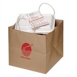 Buy Custom Natural Kraft Twisted Paper Handle Take Out Bag