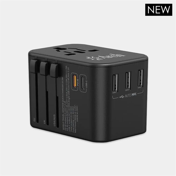 Main Product Image for Custom Logo Expedition 4.0 World Travel Adapter