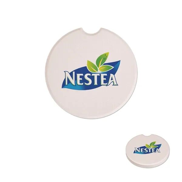 Main Product Image for Custom Printed Single Absorbent Stone Car Coaster
