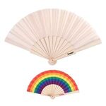 Buy Custom Logo Wood Foldout Hand Fan