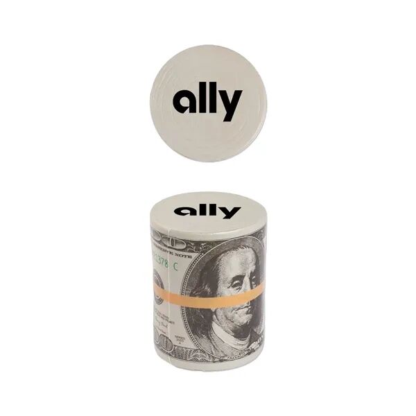 Main Product Image for Custom Logo Money Roll Stress Reliever