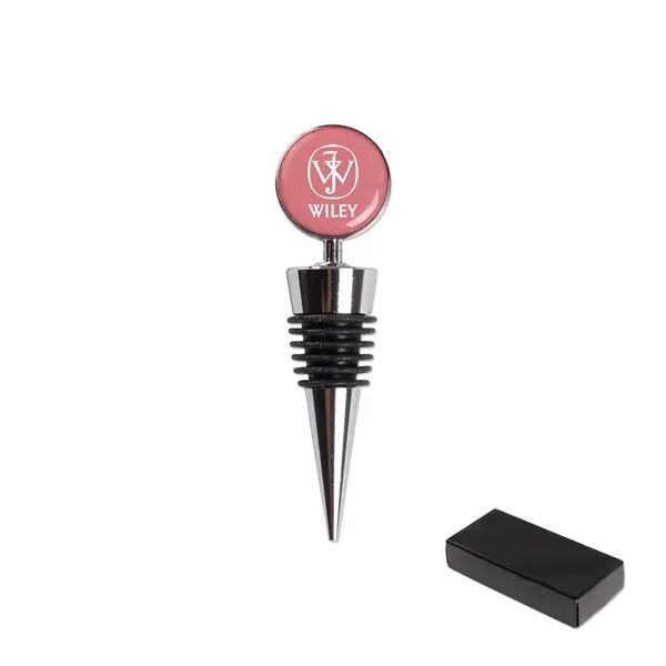 Main Product Image for Custom Printed Heavy Duty Zinc Wine Stopper