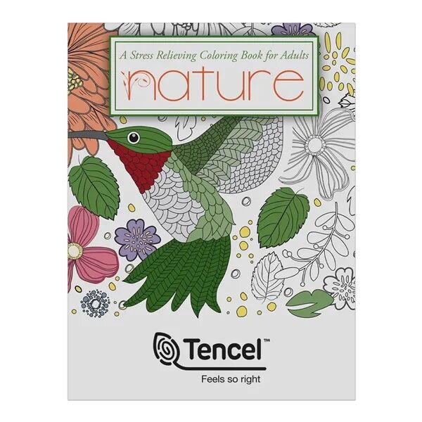 Main Product Image for Custom Logo Nature Stress Relieving Coloring Books for Adults