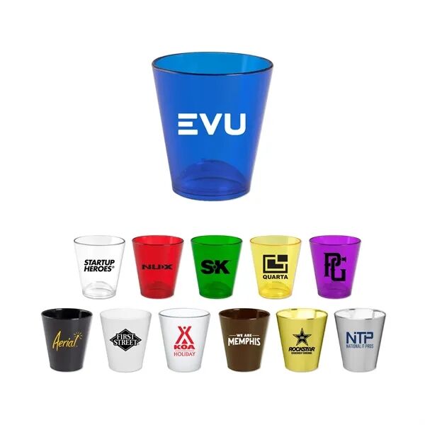 Main Product Image for Custom Printed Plastic Standard Shot Glass 1.5 Oz