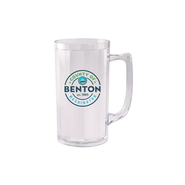 Main Product Image for Custom Printed Plastic Fluted Beer Mug Sampler with Handle 5 Oz
