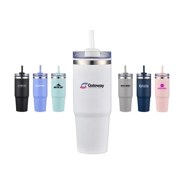 Main Product Image for Branded Stainless Steel Tumbler w/ Durable Coating 30 Oz.