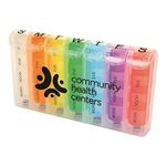 Buy Imprinted Rainbow Pop-Up Weekly Pill Box