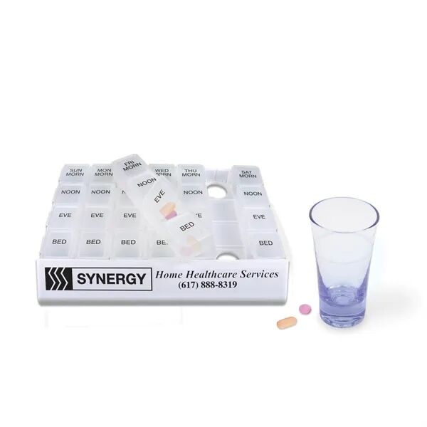Main Product Image for Custom Logo 24/7 Medicine Tray Organizer
