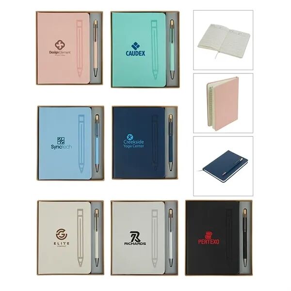 Main Product Image for Branded Manhattan II Gift Set w/ Magnetic Journal & Recycled Pen